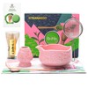 TEANAGOO 7-PCS Pink Matcha Whisk Set with Cherry Blossom Design,