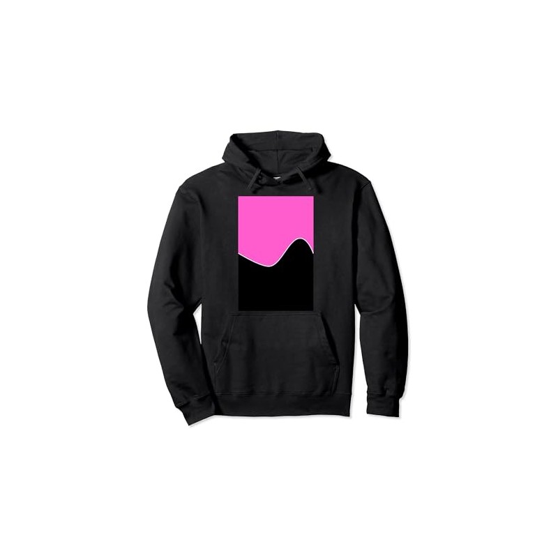 GEOMETRIC TWO TONE PATTERN LIGHT DEEP PINK and BLACK WAVE