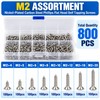 M2 Self-Tapping Wood Screw Assortment Kit for DIY Repairs –
