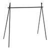 Hanging Rack Black Tripod Structure Folding Hanging Shelf with Storage