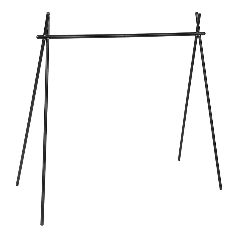 Hanging Rack Black Tripod Structure Folding Hanging Shelf with Storage