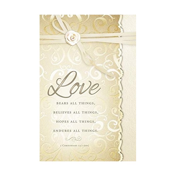 "Love bears all things." - Wedding - Standard Bulletin 11