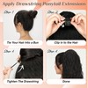 Benehair Ponytail Extension 26" Long Curly Wave Clip in Hair