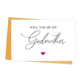 Godmother Proposal Card Mothers Day Gifts for Godmom Gifts for Women Will You Be My Godmother Proposal Card to Godmom Birthday Gifts from Godchild