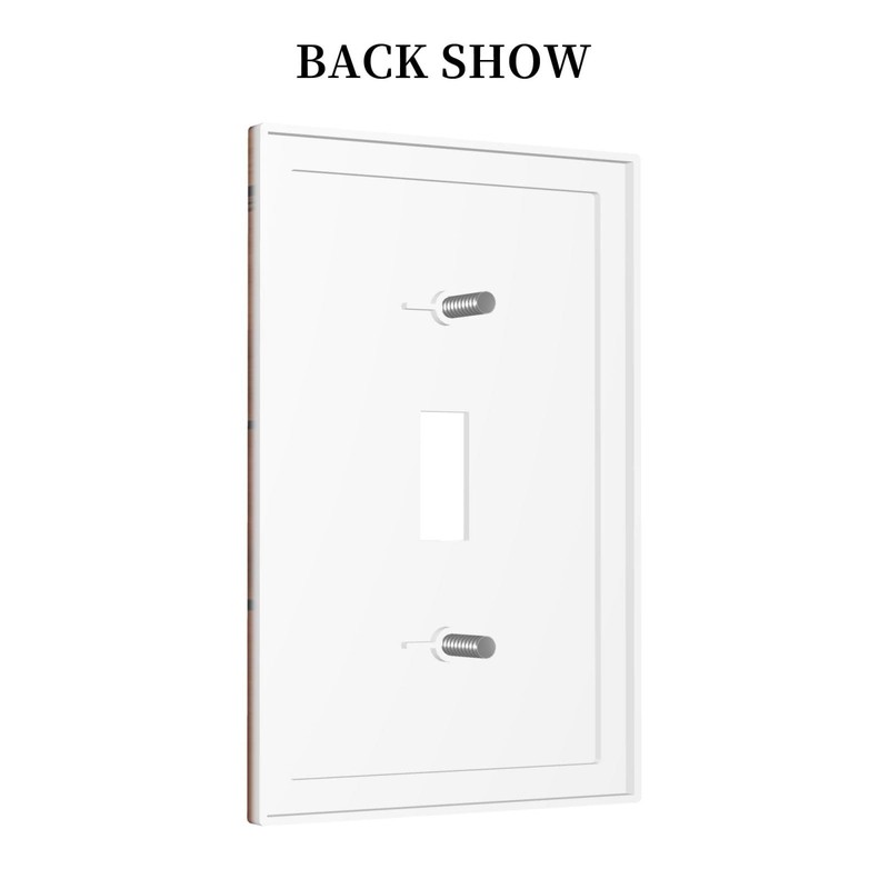 Rustic Farmhouse Brown Wood Deer Light Switch Cover Decorative