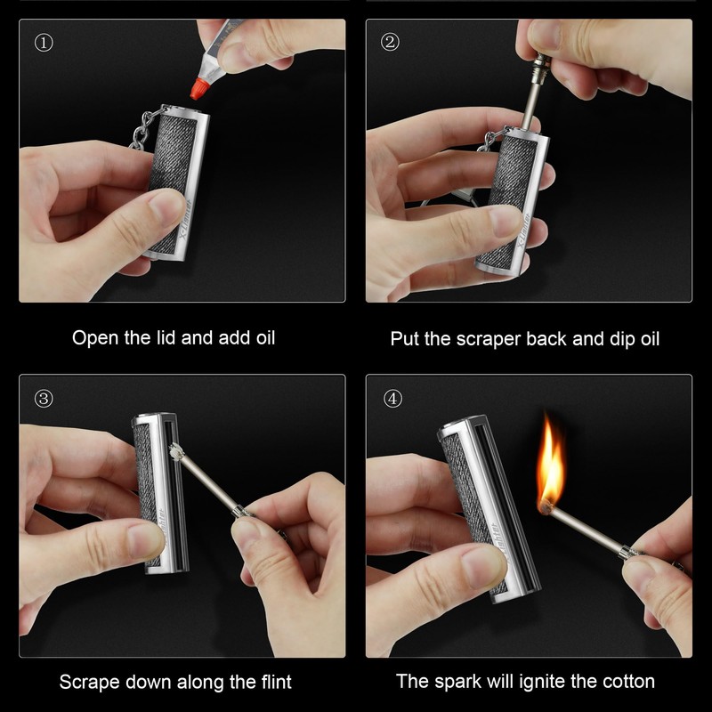 x-lighter 2 Pack of Matchstick, Permanent Match Strike Set 10000