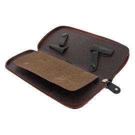 SAFIGLE 2Pieces Professional Hair Stylist Scissor Holder Pouch Lightweight PU Case for Hairdressers Barber Tools and Makeup Artists Practical Design for Easy Access and Convenient