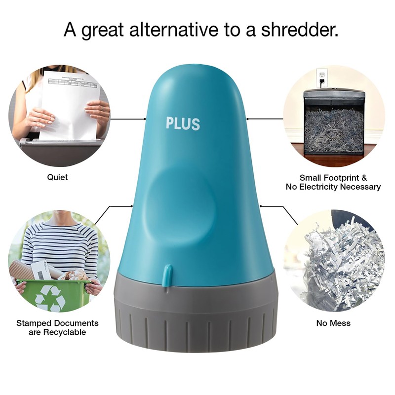 ID Defender Large Premium Stamp Roller, Turquoise (1-Pack, Large)