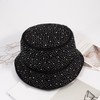 MILAKOO Party Bucket Hat Shiny Glitter Bucket Hat Bling Sparkly