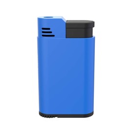 Palió Torcia Single Jet Flame Refillable Butane Torch Lighter, Blue - Adjustable Flame, Wind Resistant, High Altitude Tested, Durable Metal Body, Compact Pocket-Sized Cigar Lighter