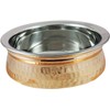 Stainless steel-copper serving Bowl for serving food & vegetables (6-inch)