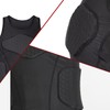 DGYAO Rugby Padded Compression Vest Sleeveless Shirt Chest Rib Back