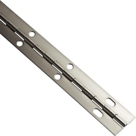 Charcoal Gray, Slotted Piano Hinge, 36" L x 1-1/2" W