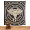 Kunst und Magie Bedspread Wall Hanging Decorative Cloth Elephant Mandala
