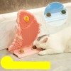 Wall Cat Self Groomer Removable Skin Friendly Fish Shape Rubbing