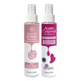 Arbora Antiestrías Aceite Hidratante Vitamina E + Agua De Rosas