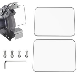 Neeki 4x5" 2pcs Bench Grinder Replacement Eye Shield, Small Grinder or Small Bench Grinder Protective Cover, HD, Lightweight and Durable