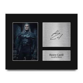 HWC Trading Henry Cavill The Witcher Gifts Printed Signed Autograph Picture for TV Show Fans - US Letter Size