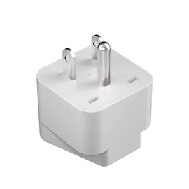 Strhowill(2pack) USA 3 PIN Travel Adapters,American Standard Plug to a Variety of National Socket Travel Conversion Plugs,Europe to US Plug Adapter,UK to US (White)