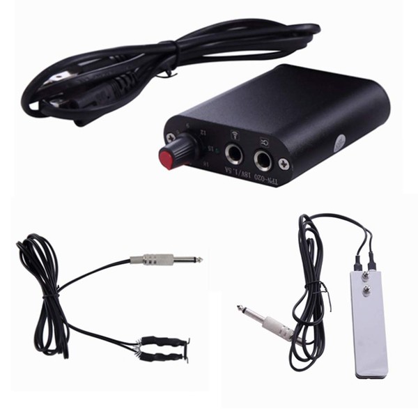 Mini Tattoo Power Supply Set,New Star Tattoo Mini Motor Black