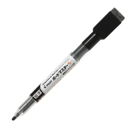 Pilot WMBSE150F10B Board Marker Board Master S Fine Point with Eraser, Black, 10 Count