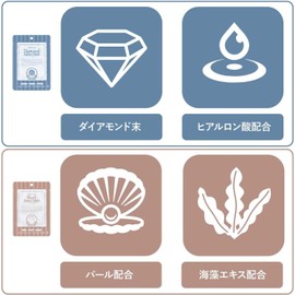 Sanyo Bussan Diary Leaf Essence Mask, Individually Packaged, Hotel Specifications, Made in Japan, Concentrated Moisturizing, Large, 0.9 oz (25 g) x 100 Pieces (Pearl & Diamond, 10 (5 each))