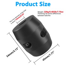 GZhaimai Pack of 2 Hose Weight, Pull-Out Gravity Ball for Tap Hoses, Used in Home, Kitchen, Bathroom, Hotel (Black, 220 g)