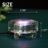 IFOLAINA Crystal LED Light Base Multicolor Changing Pedestal Color Show
