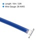 sourcing map 28AWG Stranded PVC Hookup Wire 10M/33ft Blue, Electrical