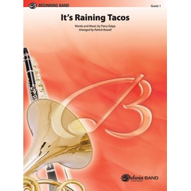It's Raining Tacos: Conductor Score & Parts (Pop Beginning Band)