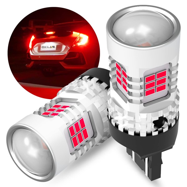OXILAM T20 LED Brake Lamp, Red T20 LED, Double, 3x