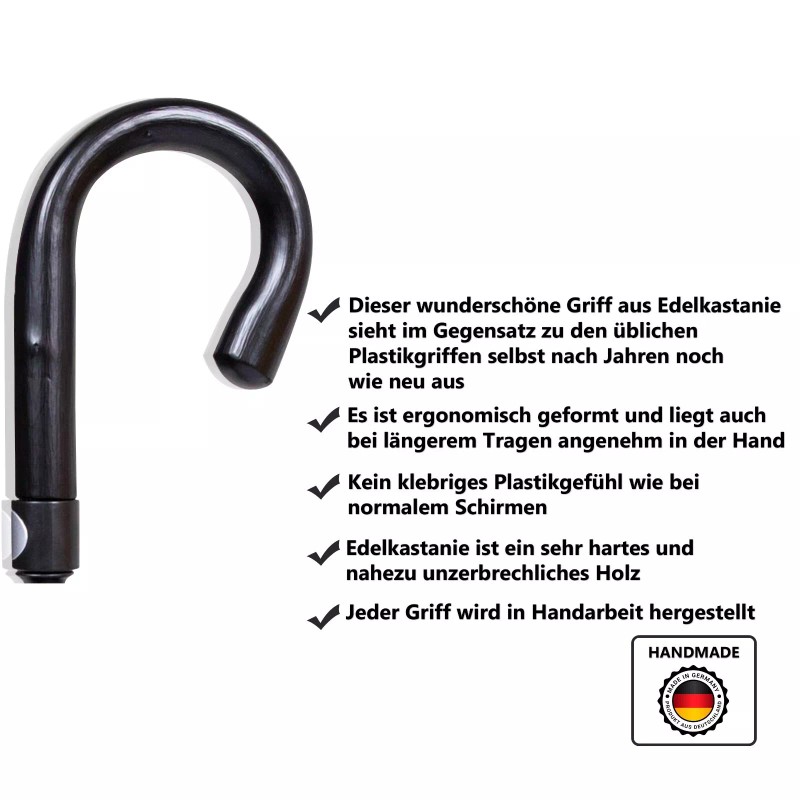 Security umbrella and selfdefense umbrella black J handle with tiny