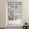 Large visit magnetic windbreak curtain (120x210) windbreak vinyl winter windbreaker black