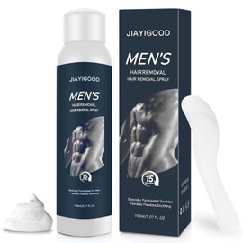 Men's Hair Removal Spray Plant Extract Soothing Depilation Spray Gentle Depilatory Cream with Plant Extracts, Soothing Formula for Armpits, Chest, Back, Legs & Body