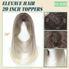 ELEVAVE Hair Toppers for Women with Thinning Hair, 20 Inch