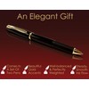 Better Office Products Executive Black Gel Pen, 2 Pack, Classic