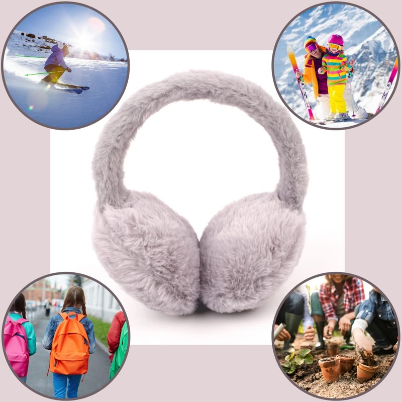 Soxbang Kids Earmuffs Ear Warmers Cold and Windproof Fluffy Cute