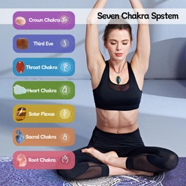 ANOTION Gifts For Women, 24 Crystals Gemstones Natural Beauty Stones Kit Healing Journey for Girls Kids Classroom