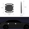 LANZMYAN Car Door Handle Protector Reflective Sticker Universal Auto Carbon