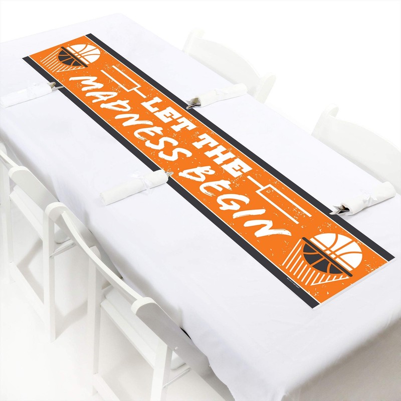 Big Dot of Happiness Cartel de baloncesto – Let The