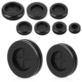 Rubber Grommets Set, 52 Pieces Cable Grommet Rubber, 7 Sizes O Ring Rubber Assortment, Cable Grommet, Waterproof, Rubber Grommets from Protect Plugs and Cables (8/10/16/20/22/25/38 mm)