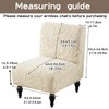 Armless Chair Cover Jacquard Accent Chair Slipcover Chenille Printed Furniture