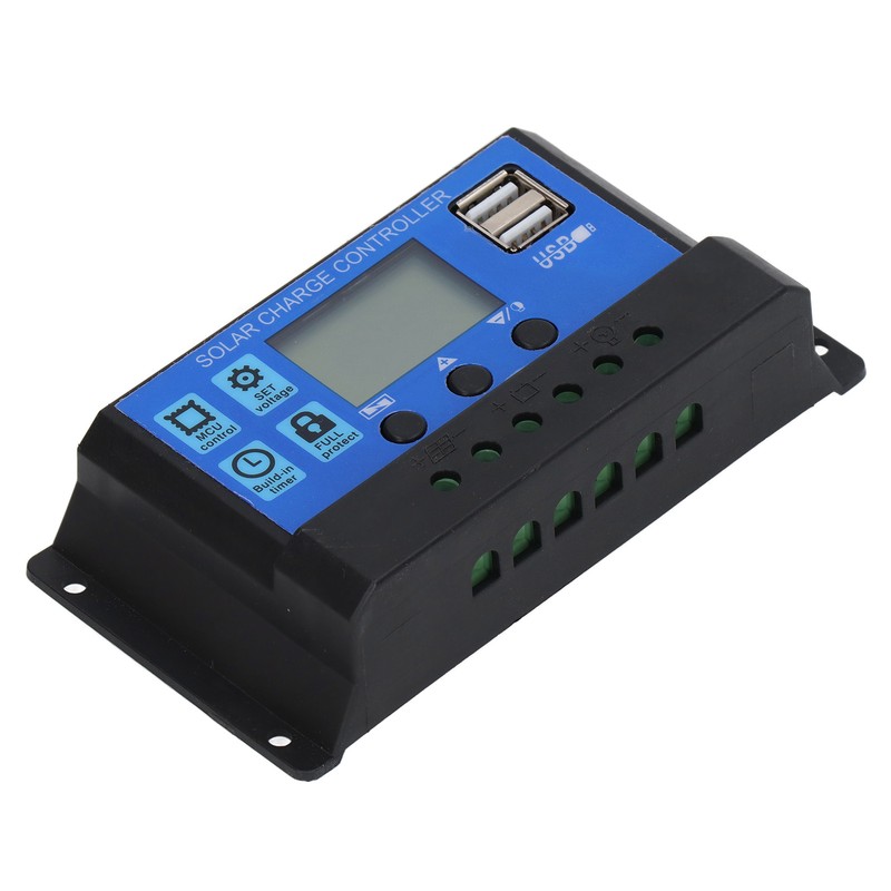 Solar Charge Controller LCD Display PWM Control 10A 12V 24V
