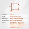 Happybuy Freestanding Kayak Storage Rack, 2-Kayak Holder with Adjustable Width,