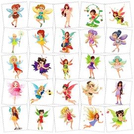 Awinmay Fairy Temporary Tattoos for Kids - 145 Pieces Glitter styles body Face Makeup Fake Tattoos for Girls,Birthday Party Tattoos Stickers Supplies,Holiday Party Favors Gifts Goodie Bag 10 Sheet