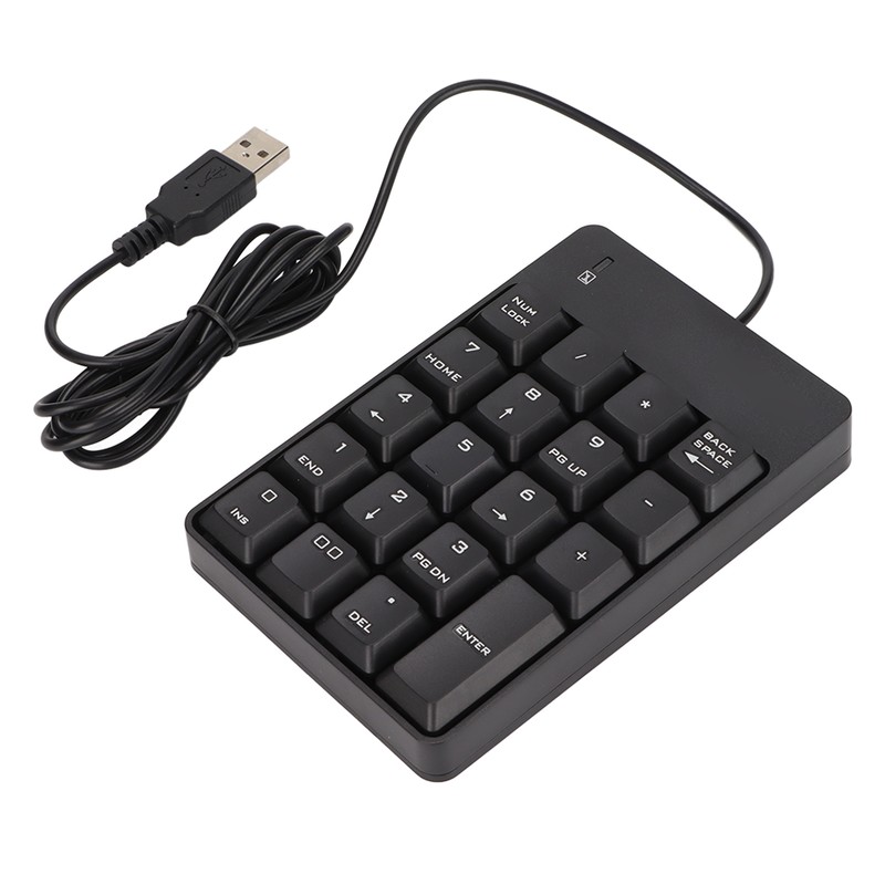 Number Pad Wired 19 Key USB Interface Drive Free Portable