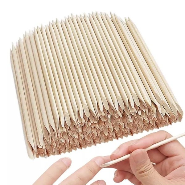 300 Piezas Palitos De Naranjo Para Remover la Cutícula de