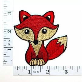 Unbranded Embroidered Patch - Red Fox - NEW - Iron-on/Sew-on