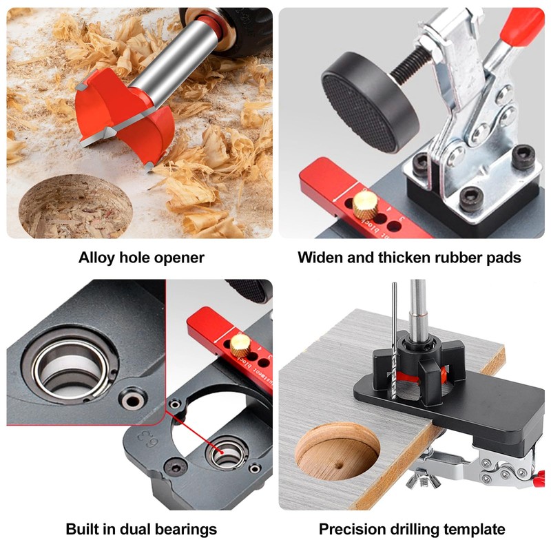 35 mm Hinge Drilling Template, Drilling Template, Concealed Hinge Gauge,
