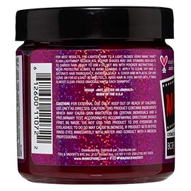 MANIC PANIC- Tinte para cabello Pink Warrior; un tinte para cabello rosa neón medio de tono frío que brilla de manera vibrante bajo la luz negra cuand